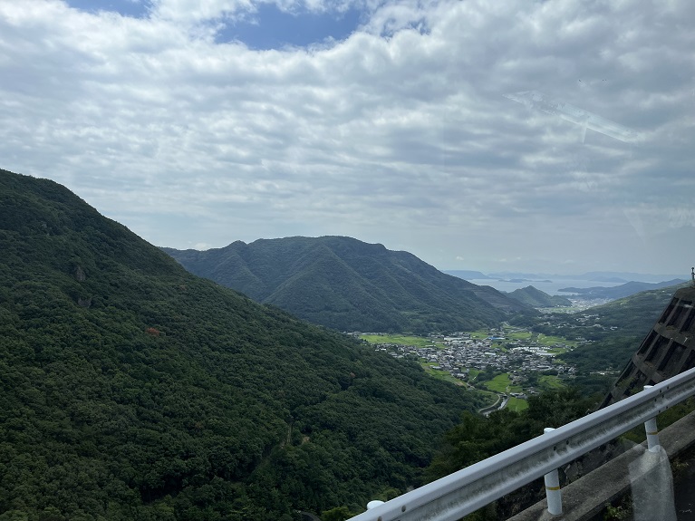 上山途中